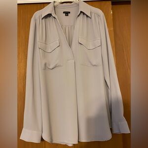 Ann Taylor Gray Blouse